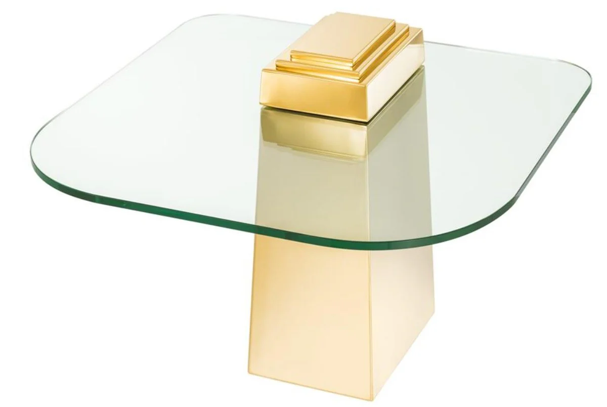 Luxury side table gold 65 x 65 x H. 51 cm - luxury quality