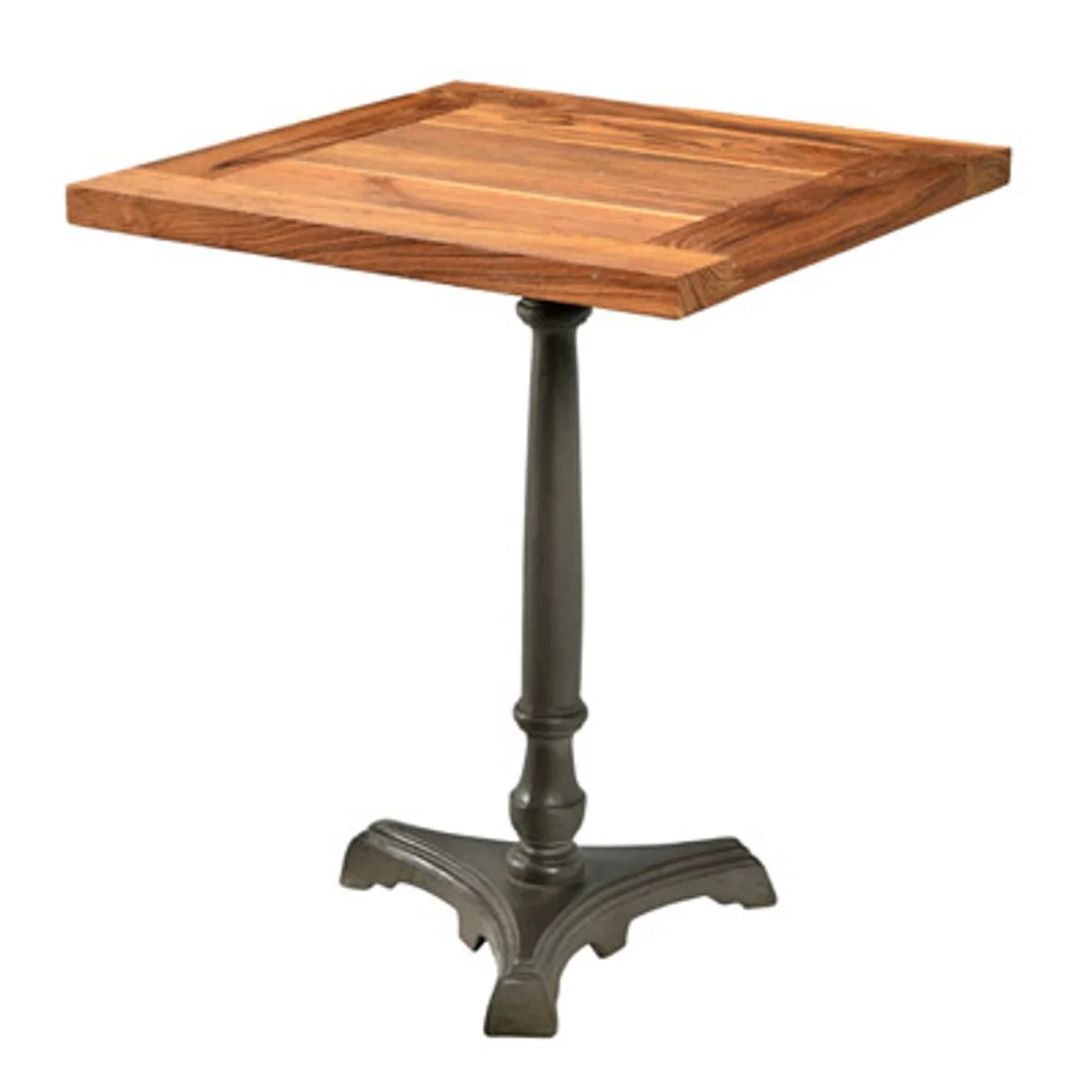 Art Nouveau luxury table / side table teak wood / iron Mod2 60 x 60 x H74 cm - Cafe Restaurant Furniture