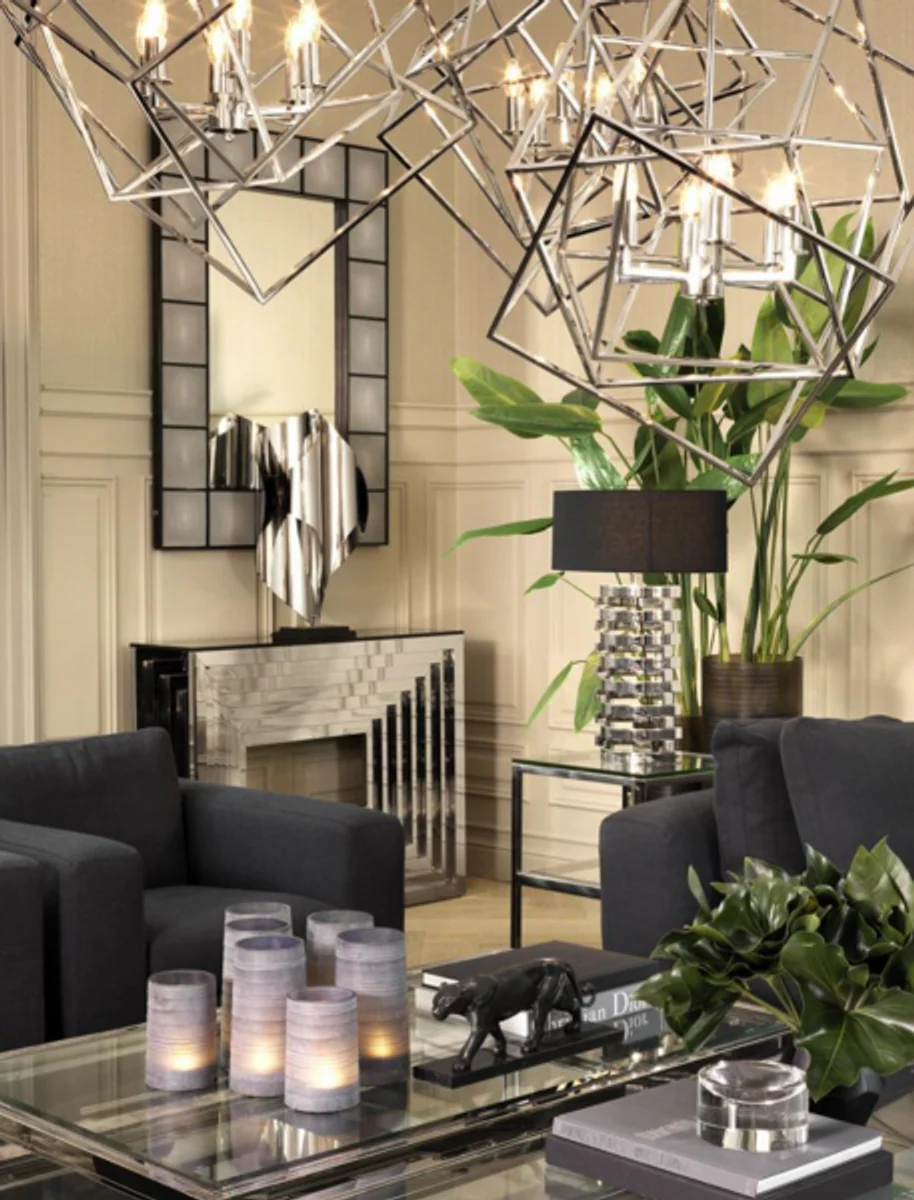 Luxury Art Deco designer coffee table 140 x 85 x H. 41 cm - living room salon table - designer table furniture