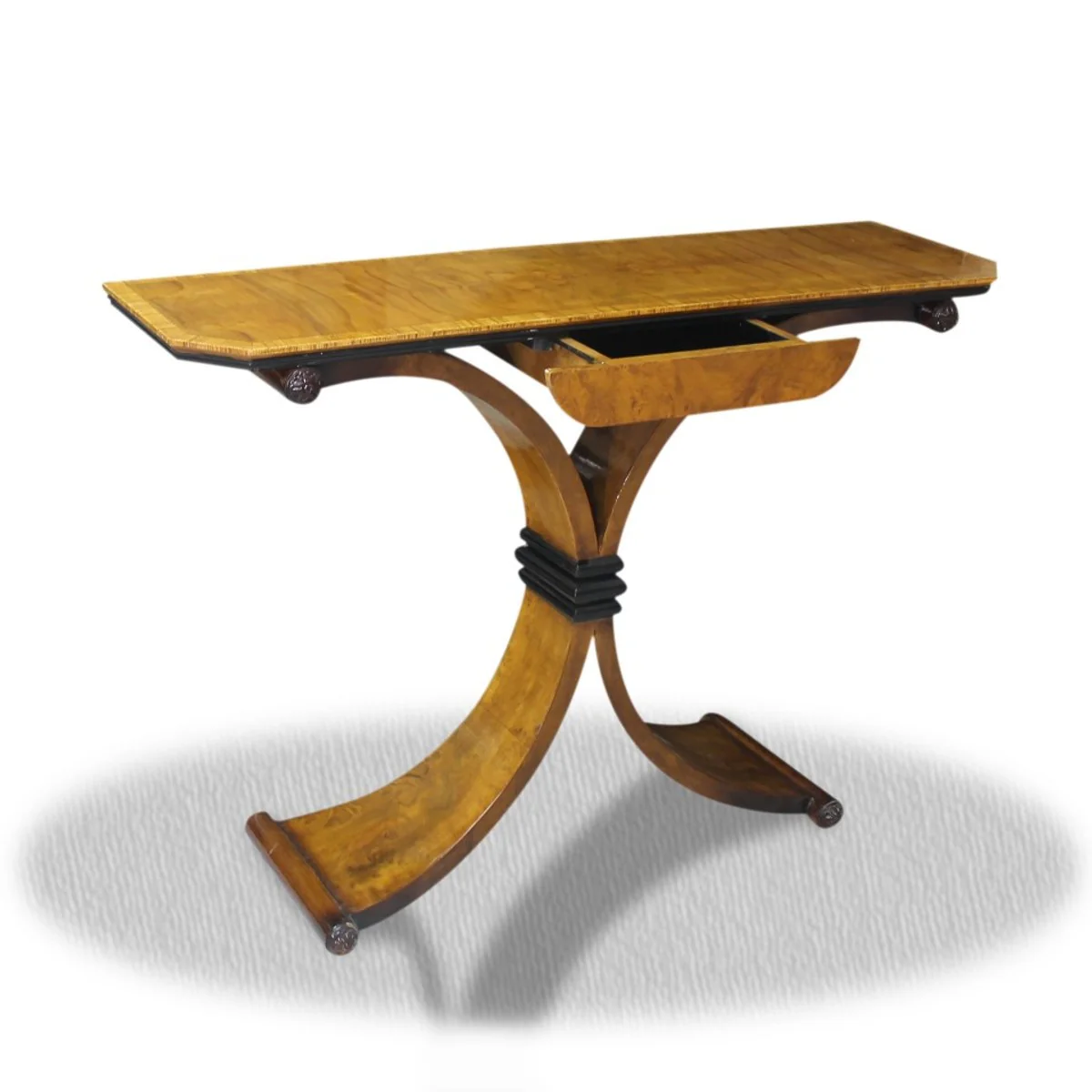 Side table with drawer brown 100 x 35 x H. 85 cm - luxury side table