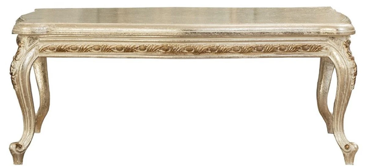 Luxury Baroque Coffee Table Antique Gold - Magnificent Solid Wood Living Room Table in Baroque Style - Baroque Living Room Furniture - Noble & Magnificent