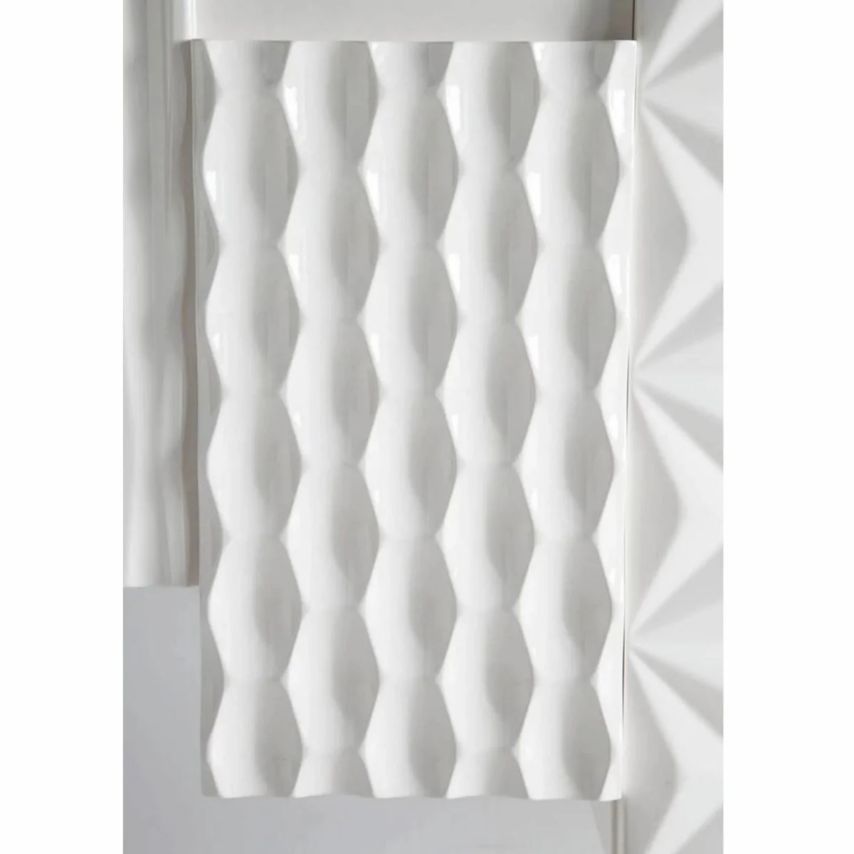 Luxury designer washbasin wall cabinet high gloss white 170 cm