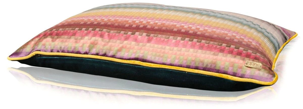 Living room decorative cushions set of 2 multicolored 60 x 40 cm - luxury collection